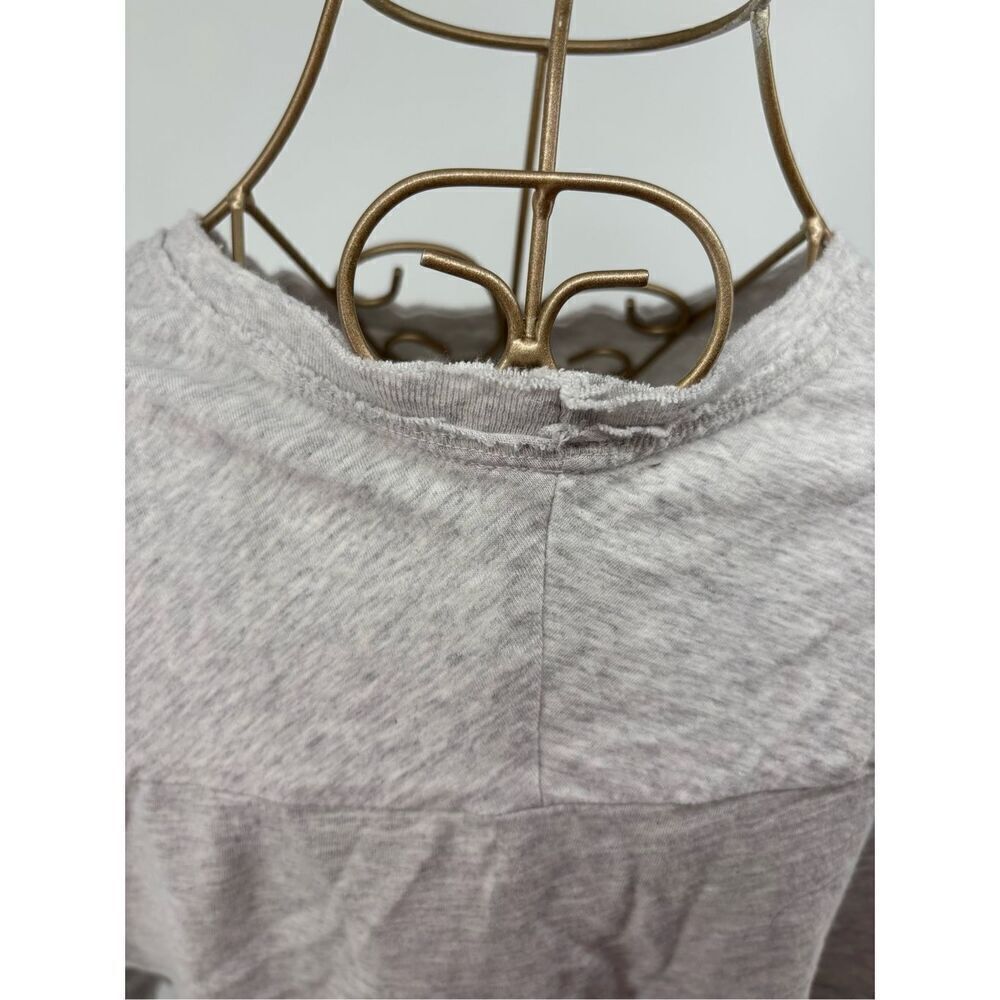 Aerie gray raw hem 100% cotton t shirt size XS - Picture 9 of 9